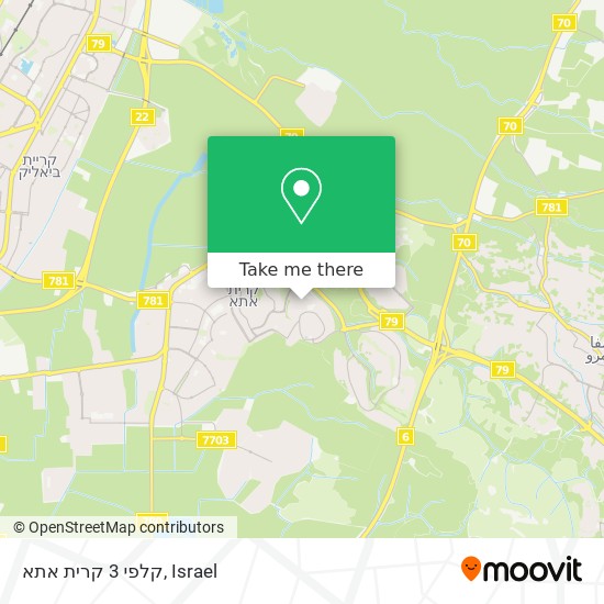 קלפי 3 קרית אתא map