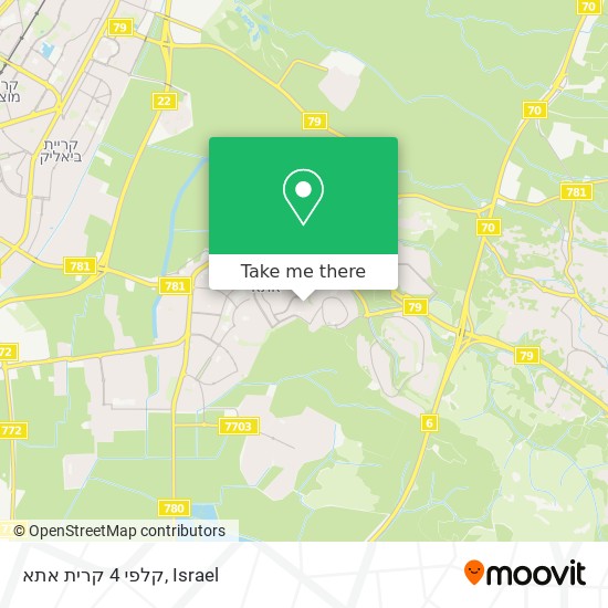 קלפי 4 קרית אתא map