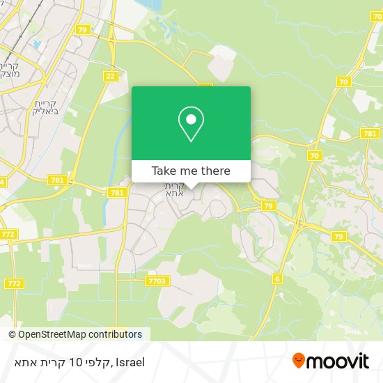 קלפי 10 קרית אתא map