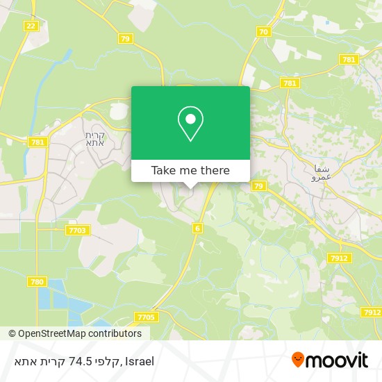 קלפי 74.5 קרית אתא map