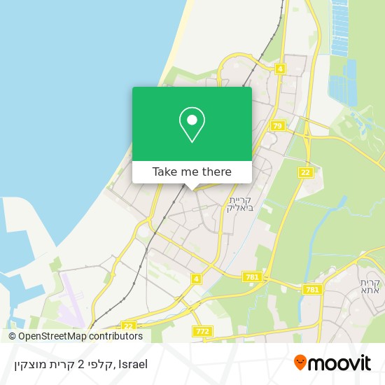 קלפי 2 קרית מוצקין map