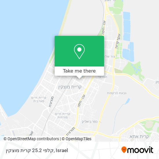 קלפי 25.2 קרית מוצקין map