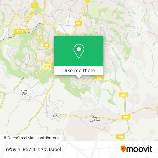 Карта קלפי 857.4 ירושלים