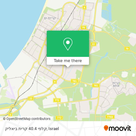 קלפי 40.4 קרית ביאליק map