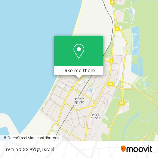 קלפי 32 קרית ים map