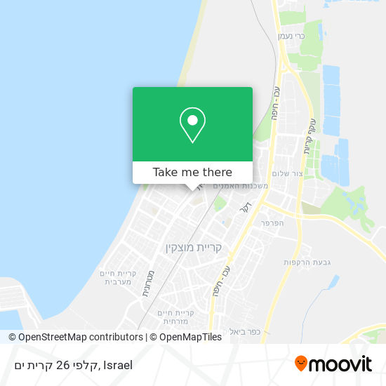 קלפי 26 קרית ים map