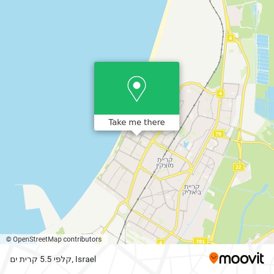 קלפי 5.5 קרית ים map