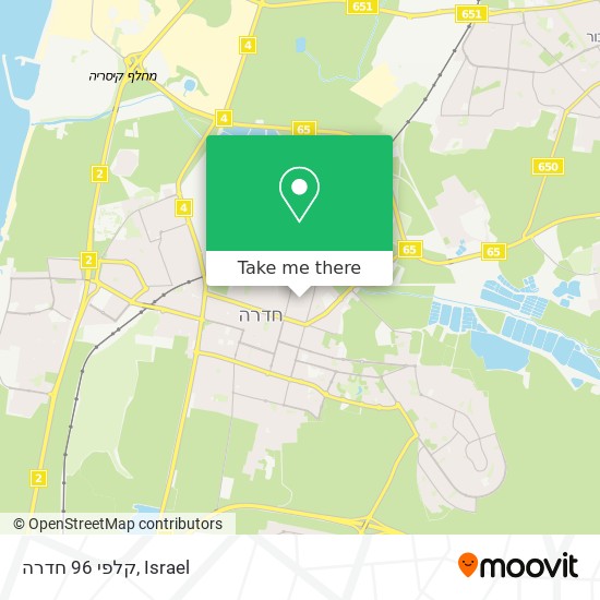 קלפי 96 חדרה map