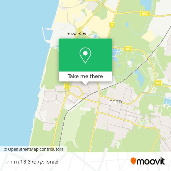 קלפי 13.3 חדרה map