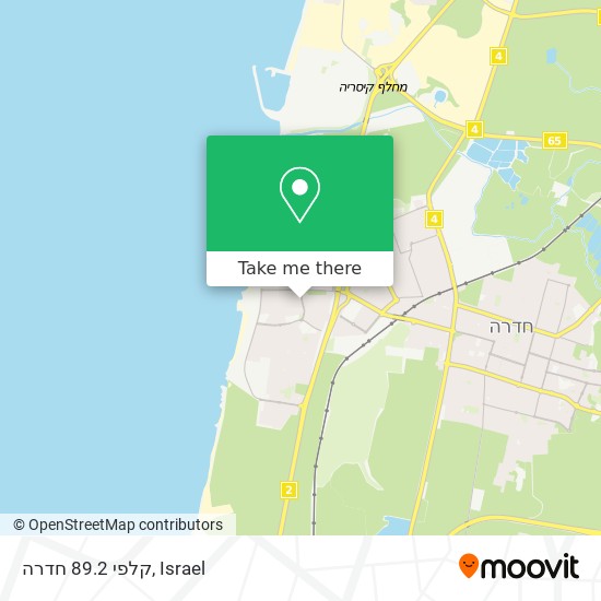 קלפי 89.2 חדרה map