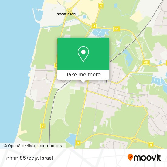 קלפי 85 חדרה map