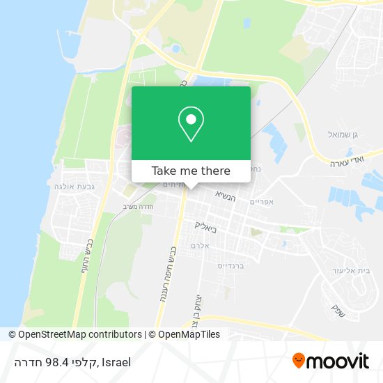 קלפי 98.4 חדרה map