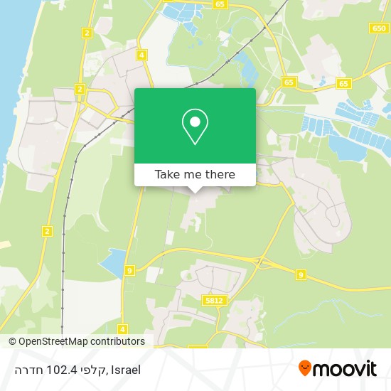 קלפי 102.4 חדרה map