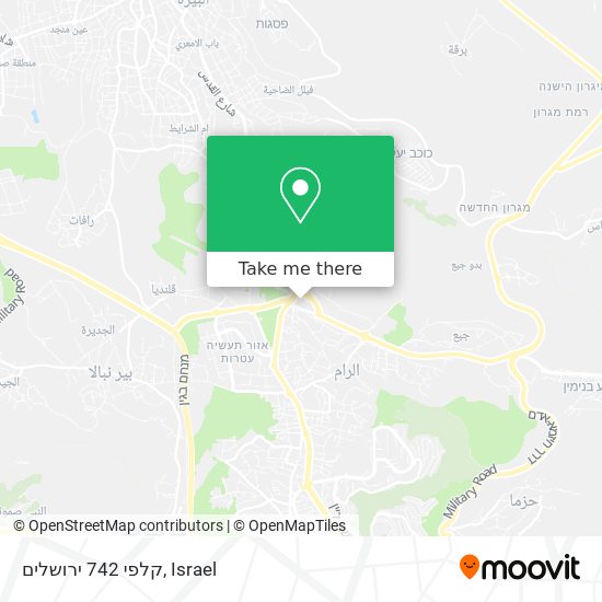 Карта קלפי 742 ירושלים