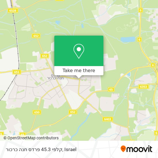 קלפי 45.3 פרדס חנה כרכור map