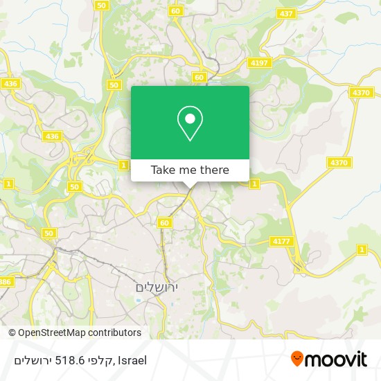 קלפי 518.6 ירושלים map