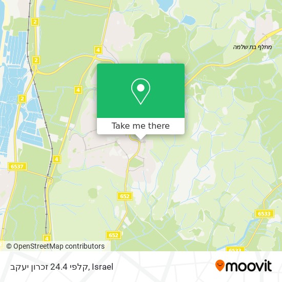 קלפי 24.4 זכרון יעקב map