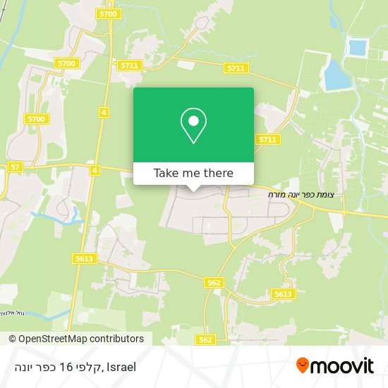 קלפי 16 כפר יונה map