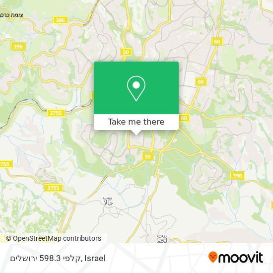 קלפי 598.3 ירושלים map