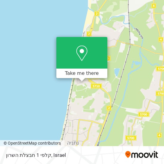 קלפי 1 חבצלת השרון map