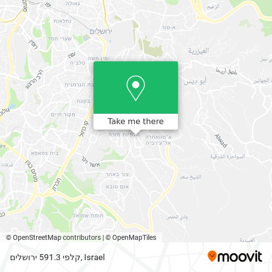 קלפי 591.3 ירושלים map