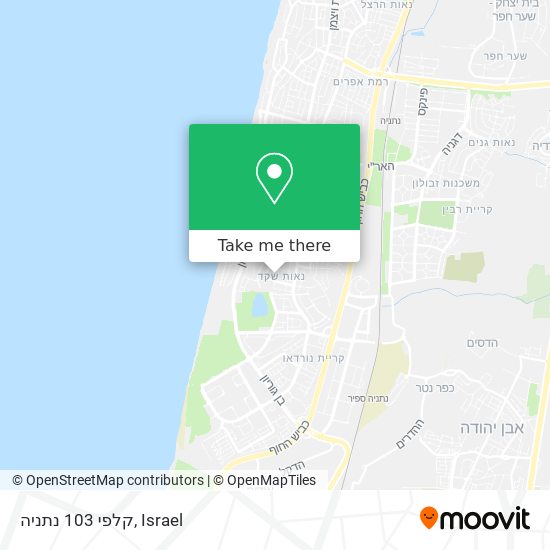 קלפי 103 נתניה map