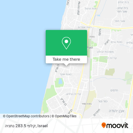 קלפי 283.5 נתניה map