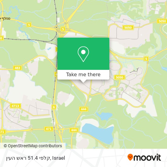 קלפי 51.4 ראש העין map