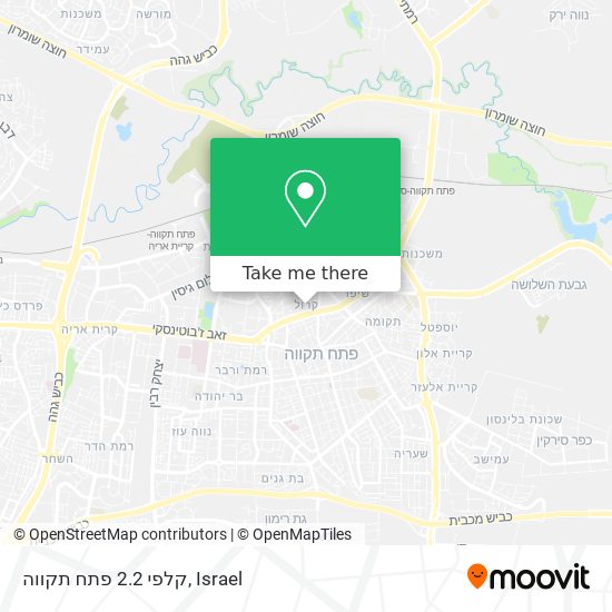 קלפי 2.2 פתח תקווה map