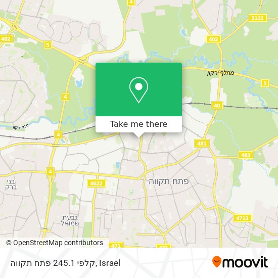 קלפי 245.1 פתח תקווה map