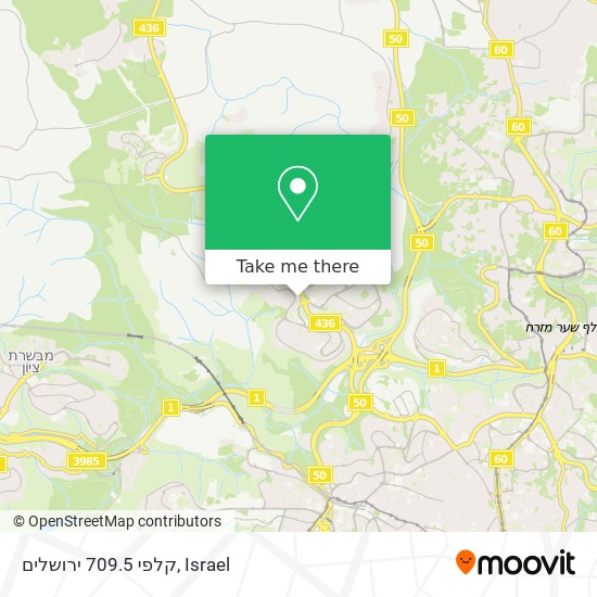 קלפי 709.5 ירושלים map