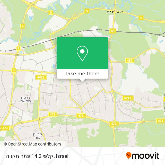 קלפי 14.2 פתח תקווה map