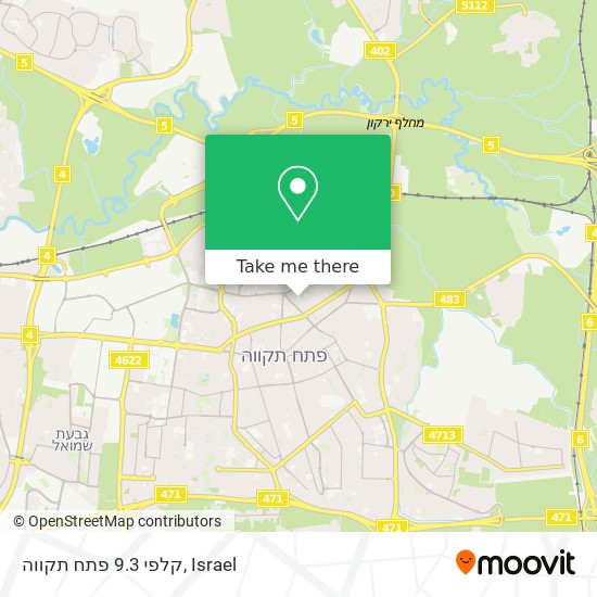 קלפי 9.3 פתח תקווה map