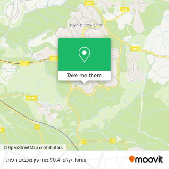 קלפי 90.4 מודיעין מכבים רעות map