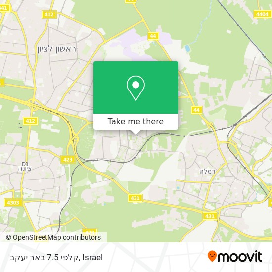 קלפי 7.5 באר יעקב map