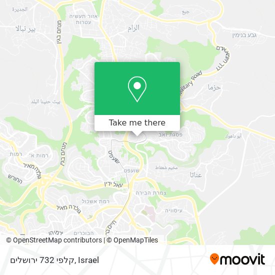 קלפי 732 ירושלים map