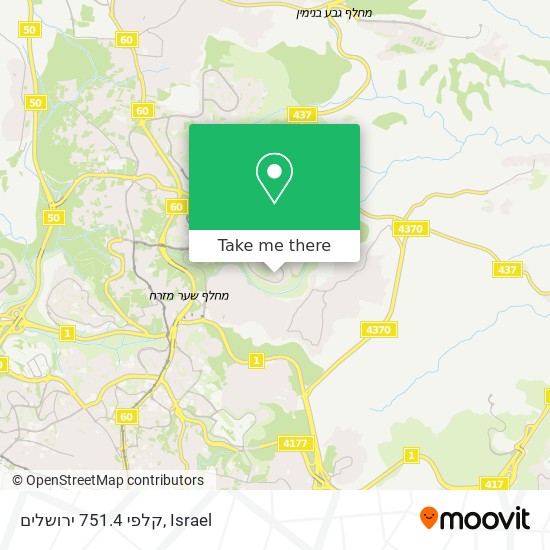 קלפי 751.4 ירושלים map