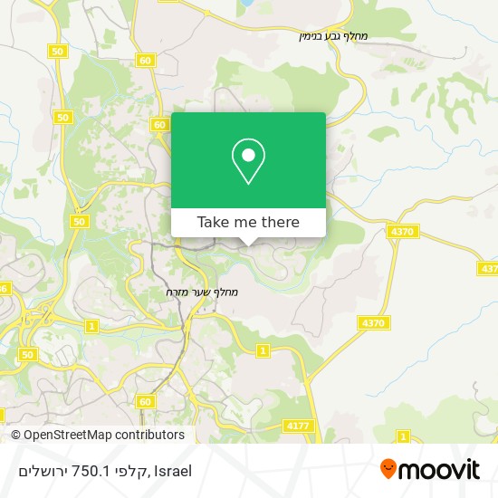 קלפי 750.1 ירושלים map