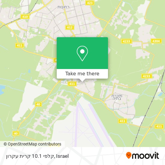 קלפי 10.1 קרית עקרון map