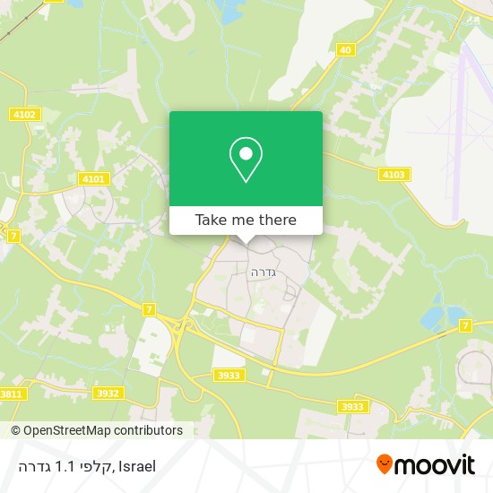 קלפי 1.1 גדרה map