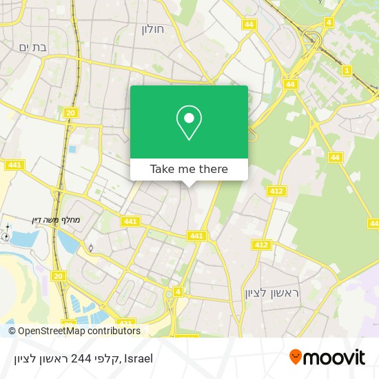 קלפי 244 ראשון לציון map