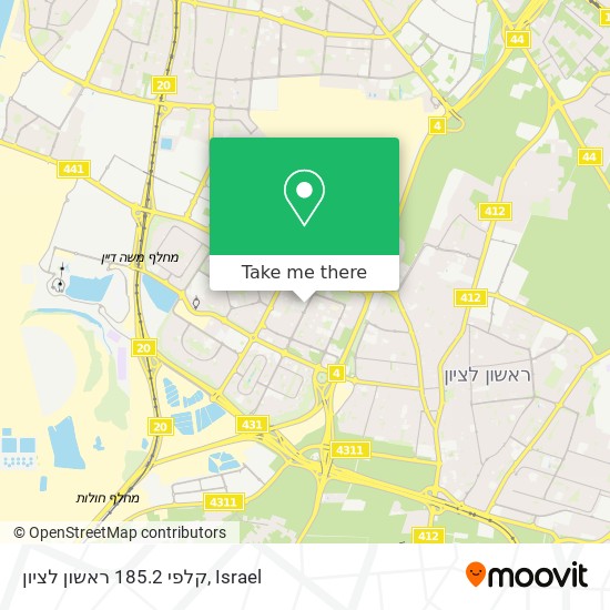 קלפי 185.2 ראשון לציון map