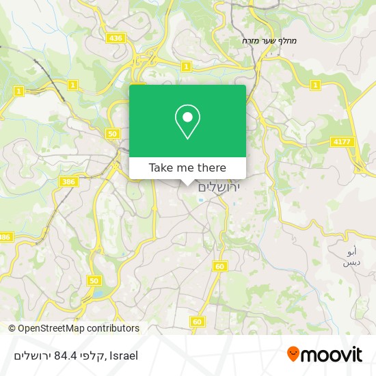 קלפי 84.4 ירושלים map