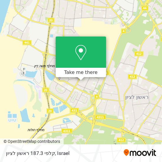 קלפי 187.3 ראשון לציון map