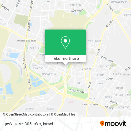 קלפי 305 ראשון לציון map