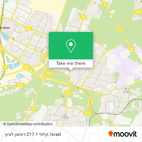 קלפי 217.1 ראשון לציון map