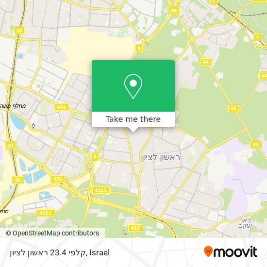 Карта קלפי 23.4 ראשון לציון