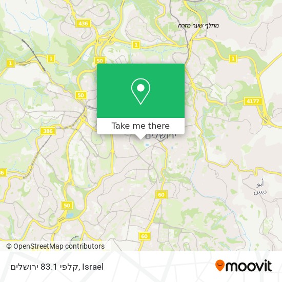 קלפי 83.1 ירושלים map