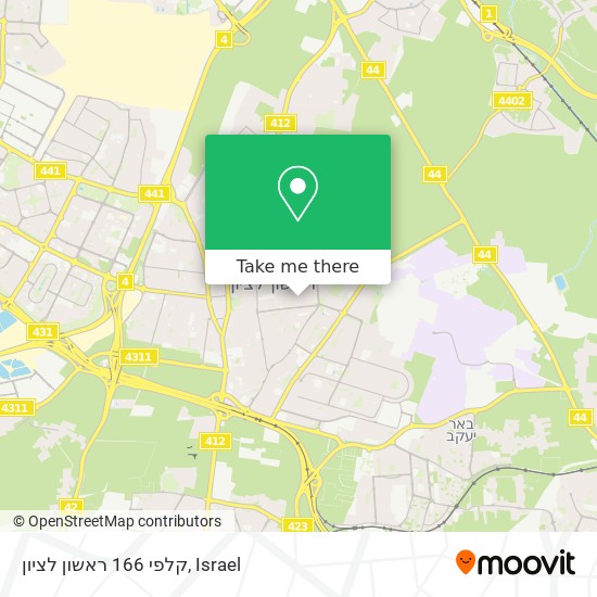 קלפי 166 ראשון לציון map