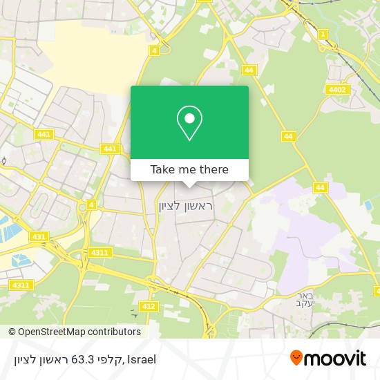 קלפי 63.3 ראשון לציון map